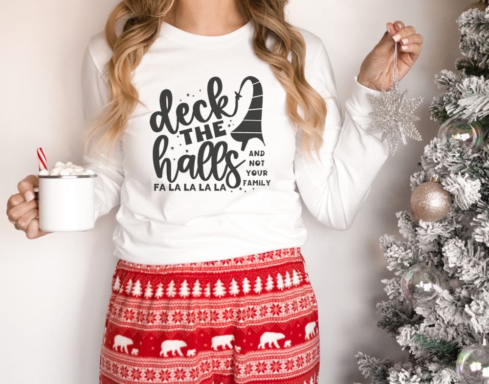 Deck the Halls Christmas Shirt PJs
