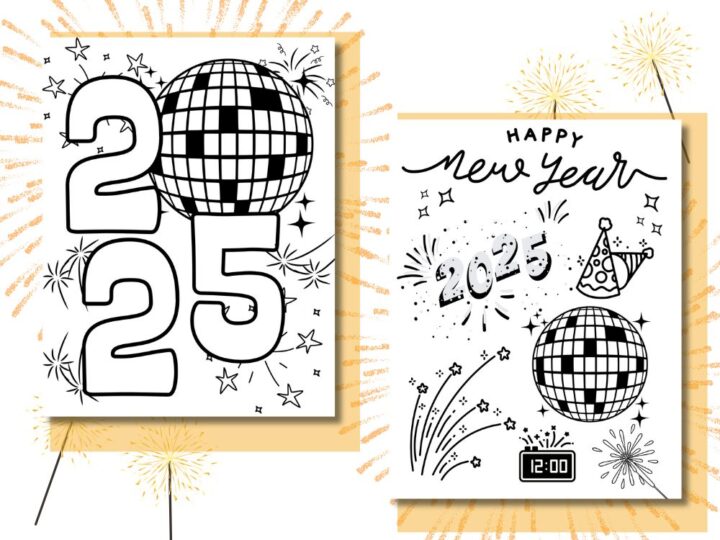 New Year Coloring Feature