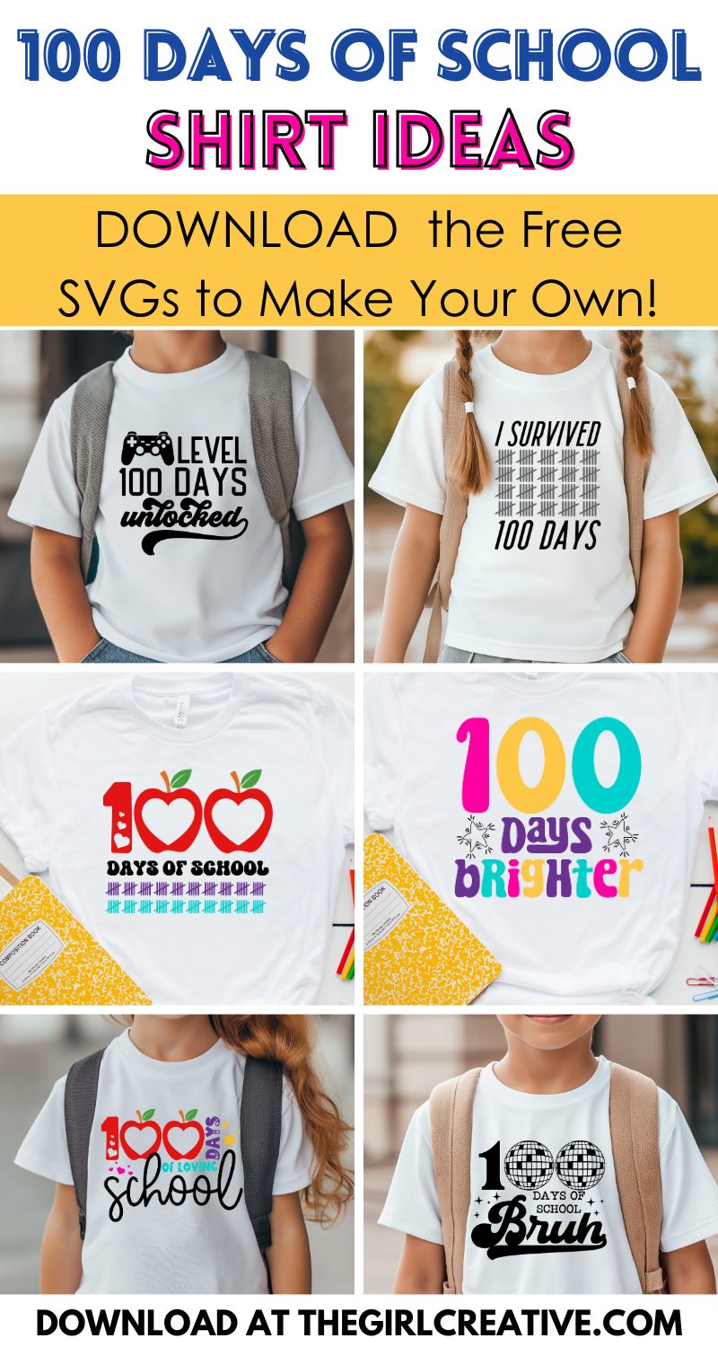 100 Days of School Shirt Ideas