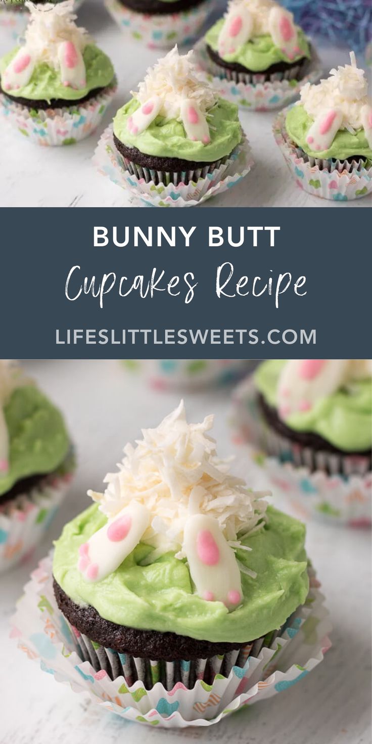 bunny butt cupcakes